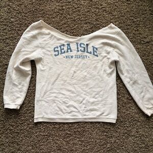 Sea Isle NJ Off The Shoulder Sweater